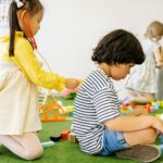 kids playing educational game
