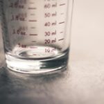 measuring cups and liter bottle