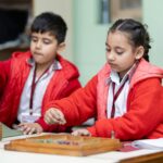 students playing online learning games