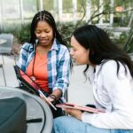 uk students using laptops