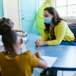 teacher adapting lesson