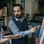 teacher creating worksheets