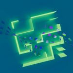 abstract digital communication concept