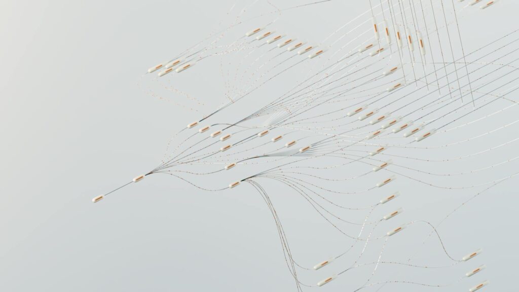 abstract network connection lines