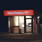 bank teller helping customer