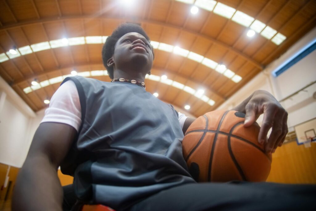 basketball player executing system