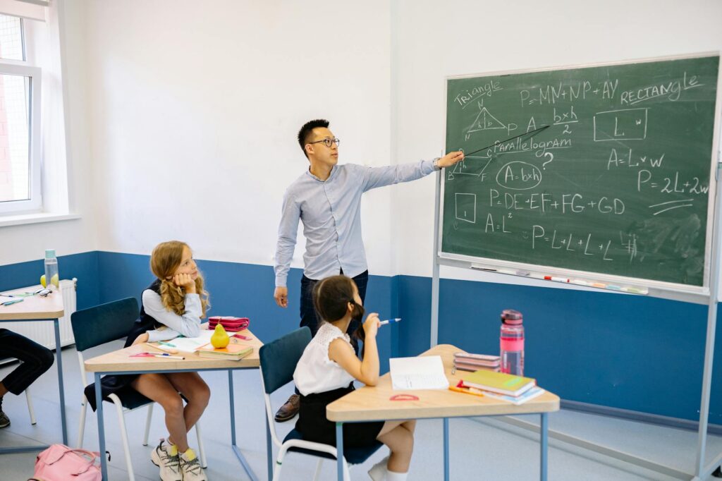 chalkboard classroom setup