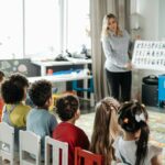 children learning primary school