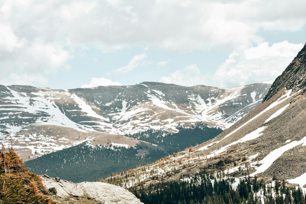 Colorado mountains clock