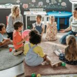 colorful classroom rug