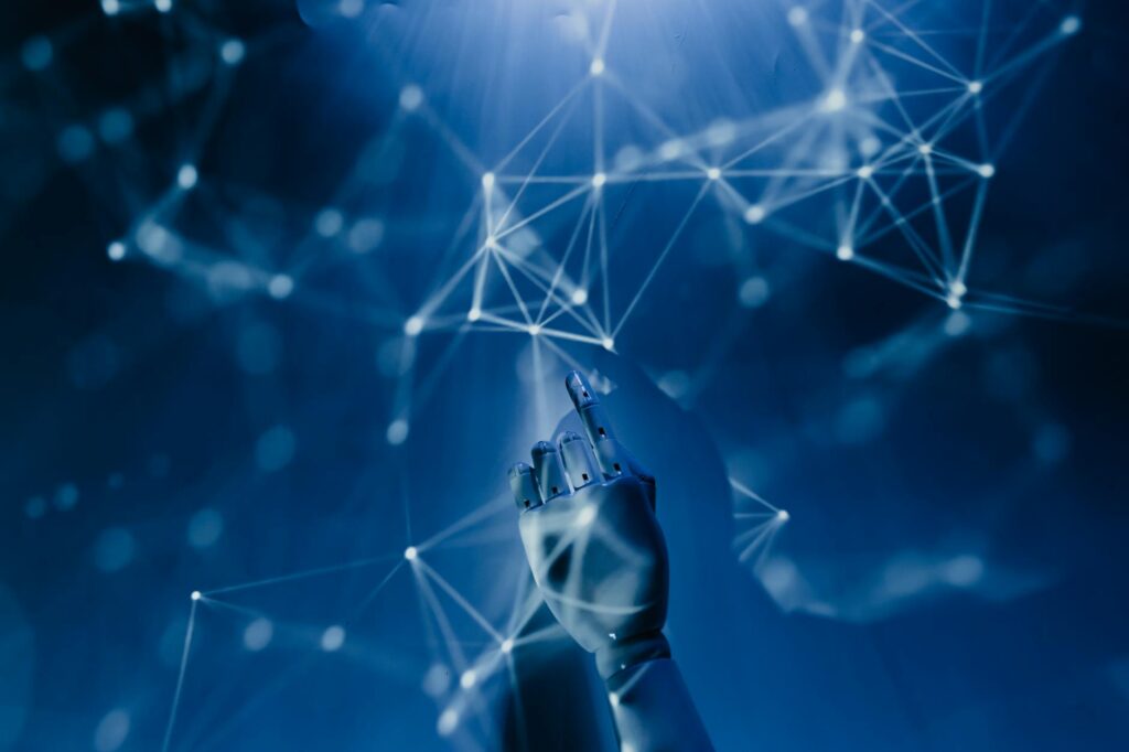 futuristic digital city