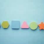 geometric shapes and map