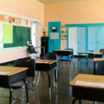 modern classroom blackboard