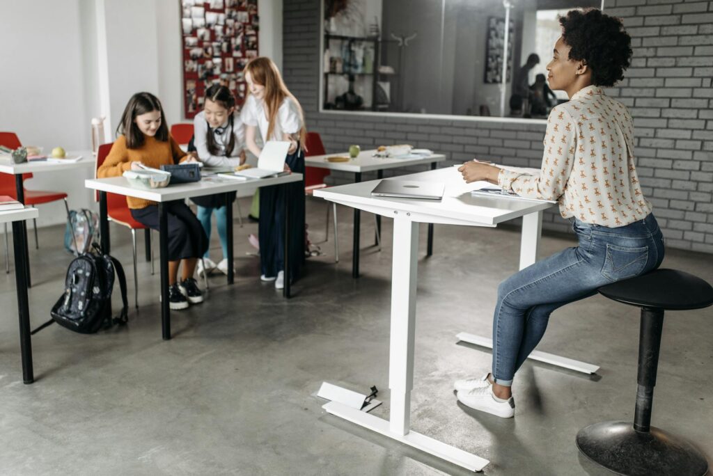 modern classroom stools