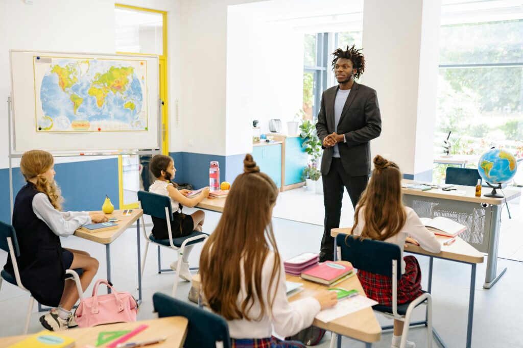 modern elementary classroom