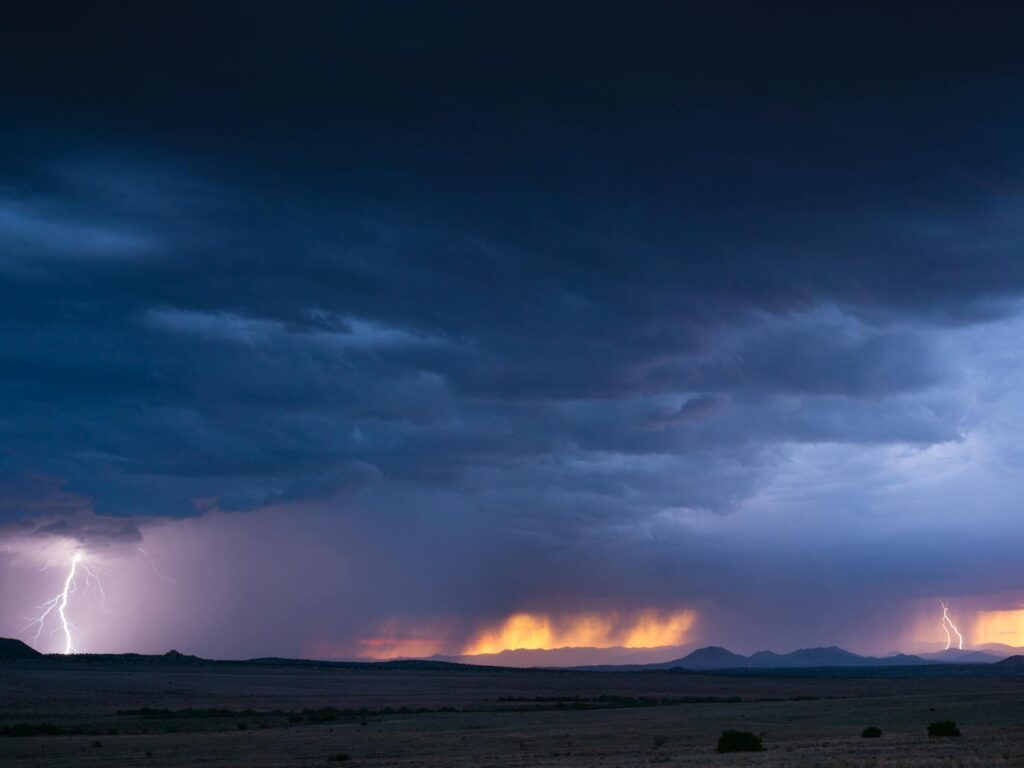 monsoon storm clouds heavy rain