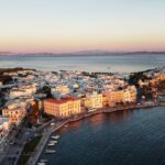 Patmos island monastery view