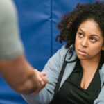 person being active outdoors