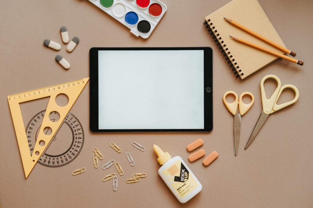 school supply room organization