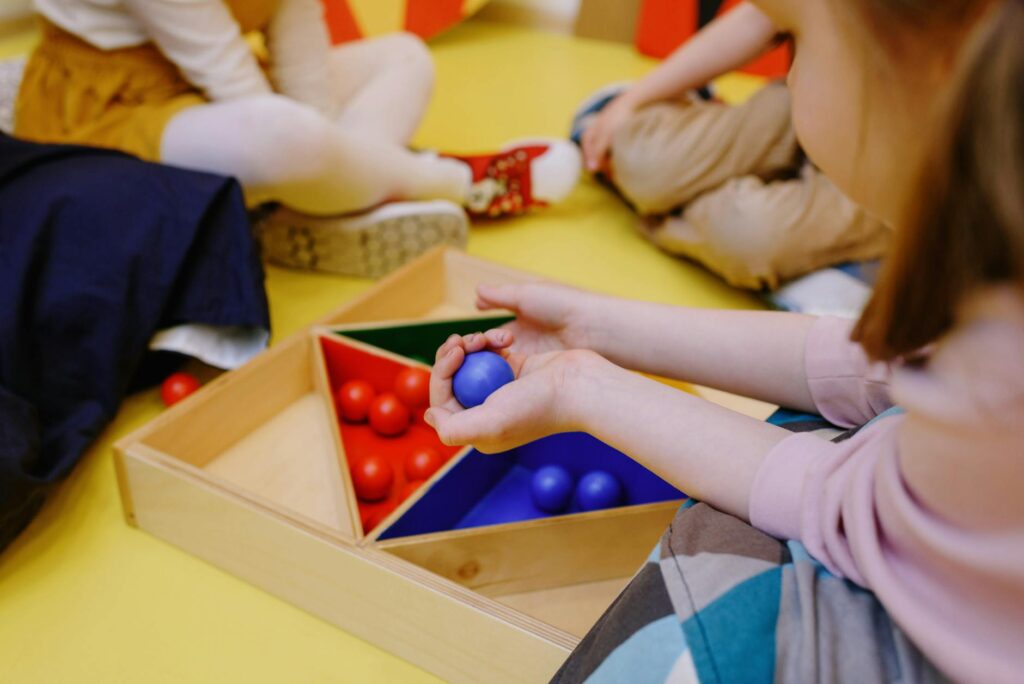students playing farkle dice game