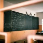 classroom chalkboard writing