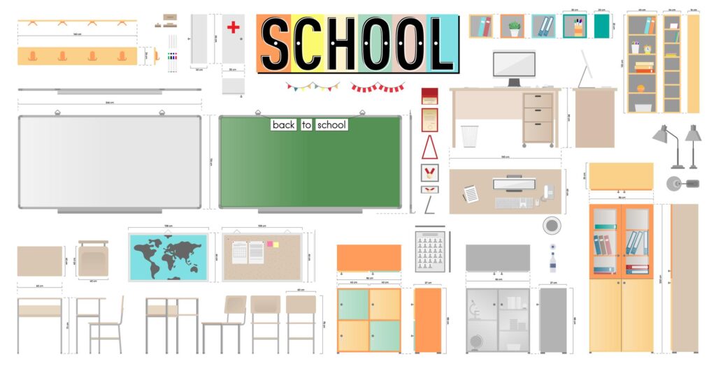 6x classroom layout example