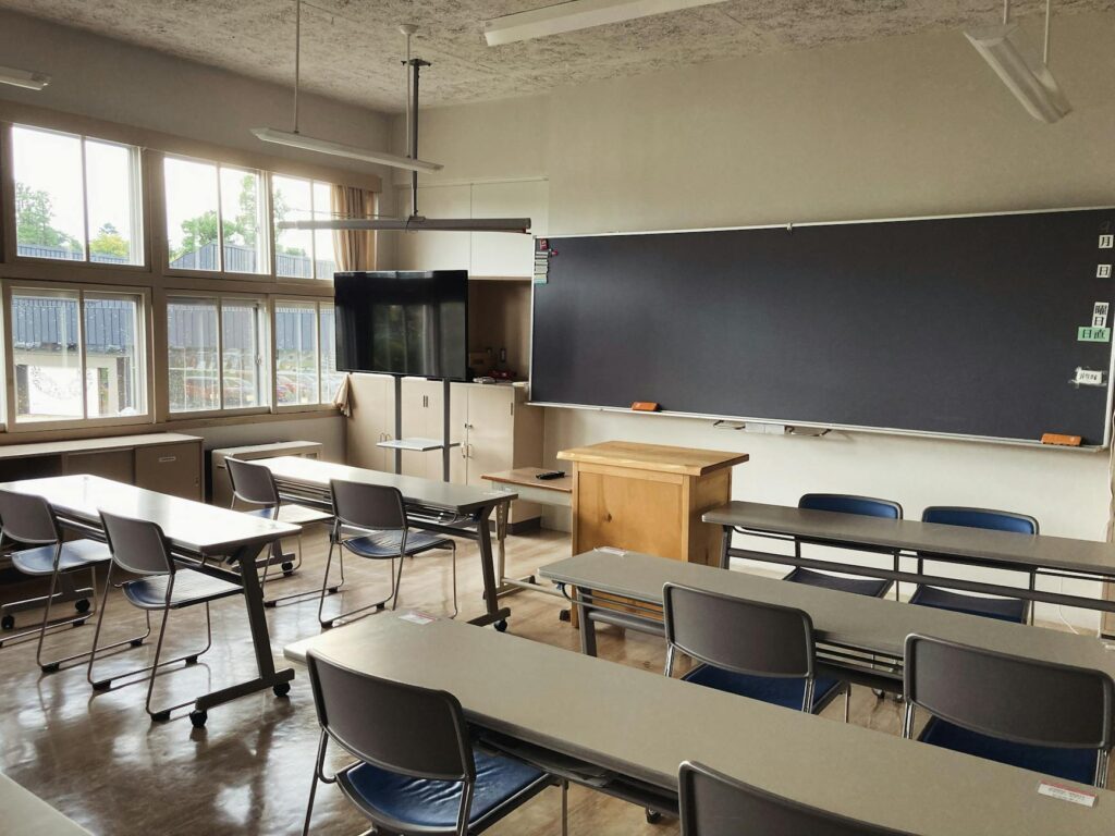 clean tidy classroom