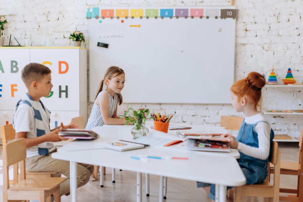 modern classroom centre setup