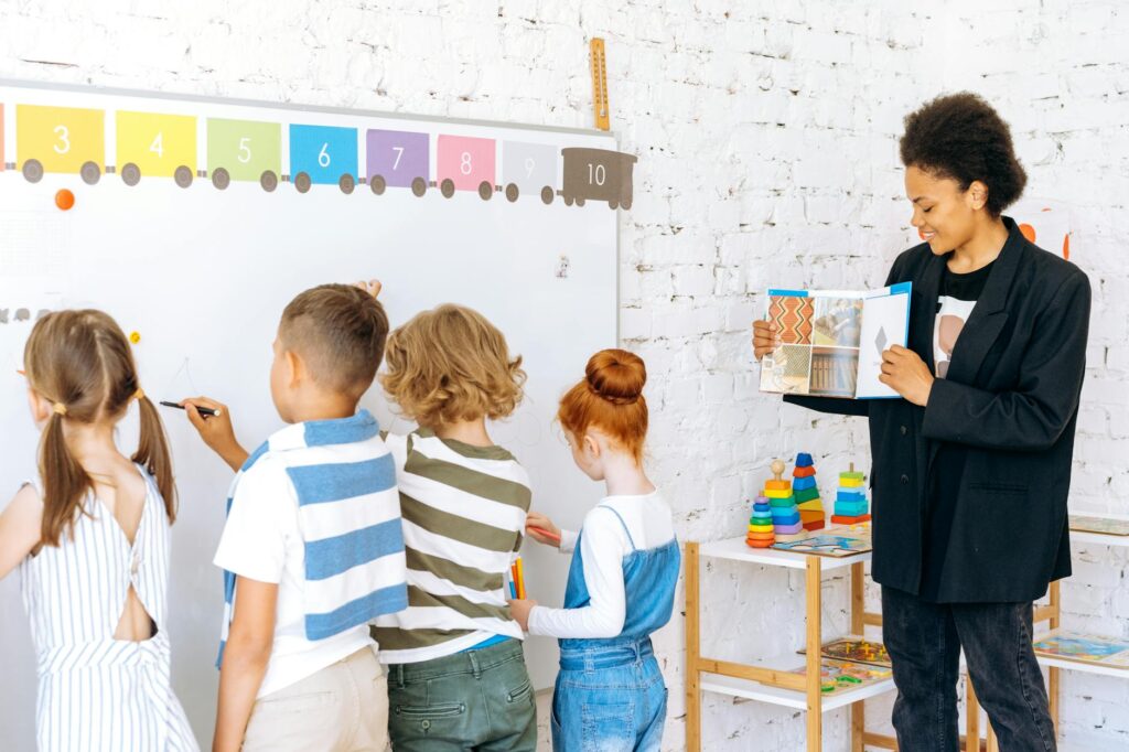 modern classroom whiteboard
