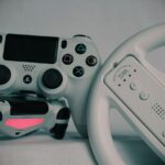 person starting video game